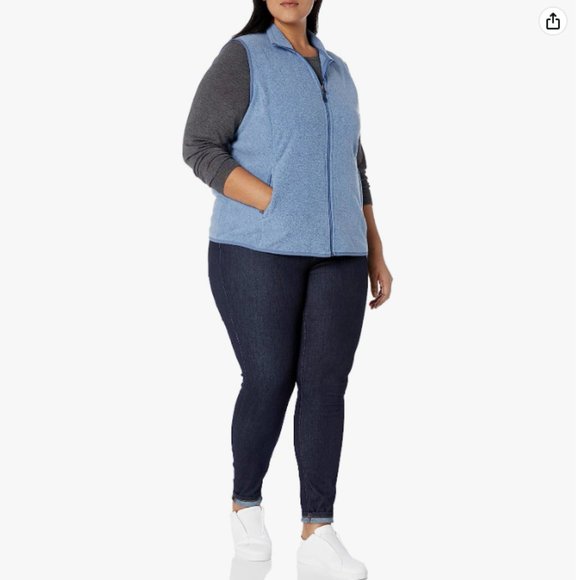 Amazon Essentials Womens Polar Soft Fleece Vest - Size 1X - NWT - Picture 4 of 7